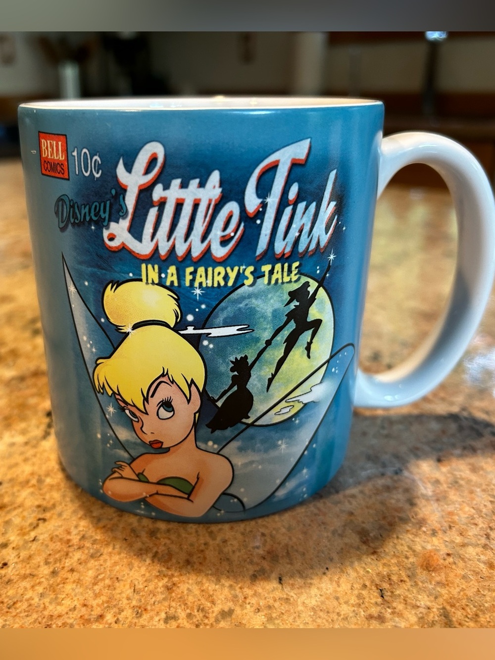 Disney Bell Comics Little Tink *In a Fairyโs Tale* Ceramic Mug 24 oz NWOT